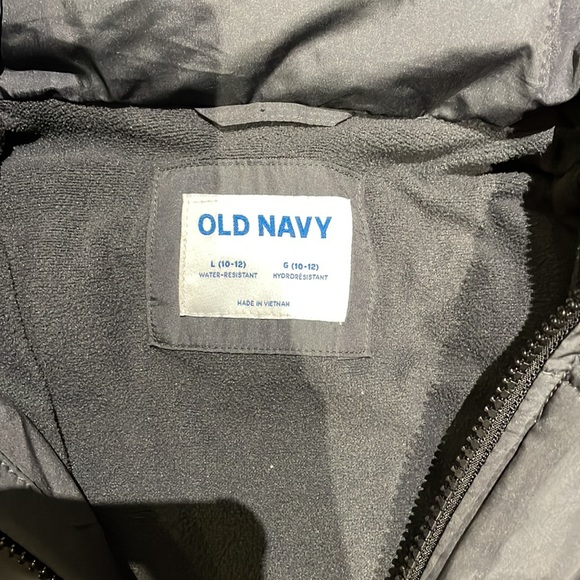 Charcoal Grey Old Navy Puffer L10-12 - Picture 5 of 8